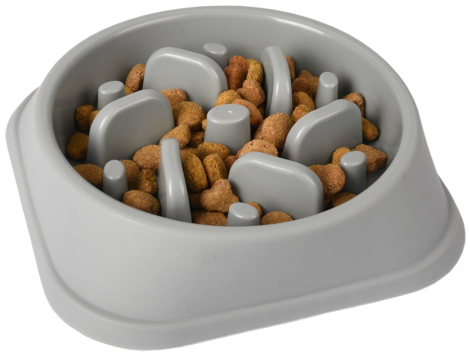 Flamingo Feeding bowl Slow feeder Bobo Round Grey
