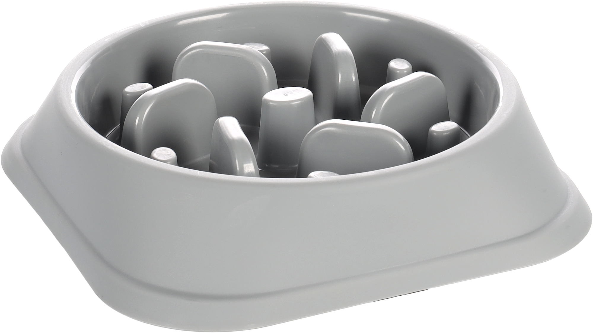 Flamingo Feeding bowl Slow feeder Bobo Round Grey