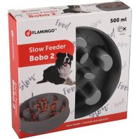 Flamingo Eetpot Slow feeder Baba Rond Grijs