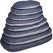 Kissen Gora Oval Dunkelblau