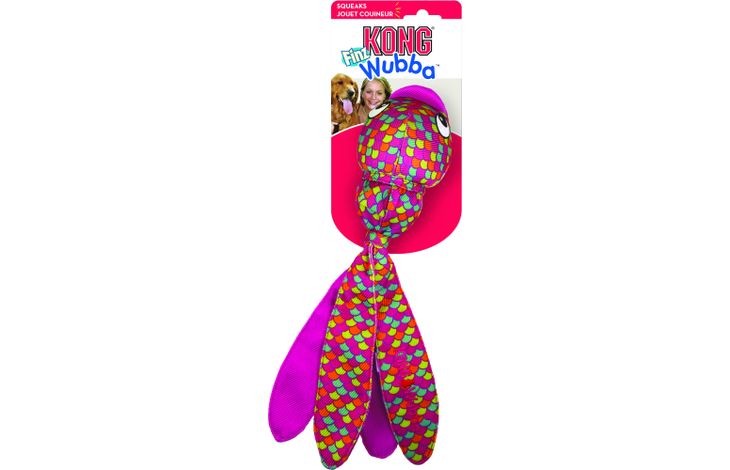 Kong® Kong® Spielzeug Wubba Finz Rosa Textil Fisch