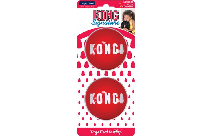 Kong® Kong® Speelgoed Signature Rood TPR Bal