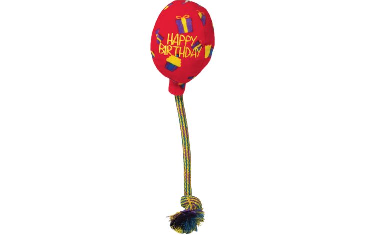 Kong® Kong® Speelgoed Occasions Birthday Rood Textiel Ballon