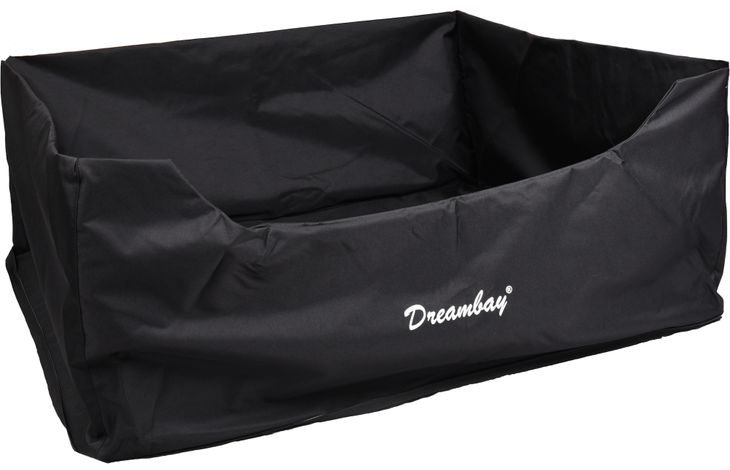 Flamingo Overtrek voor mand Dreambay® Rechthoekig Zwart