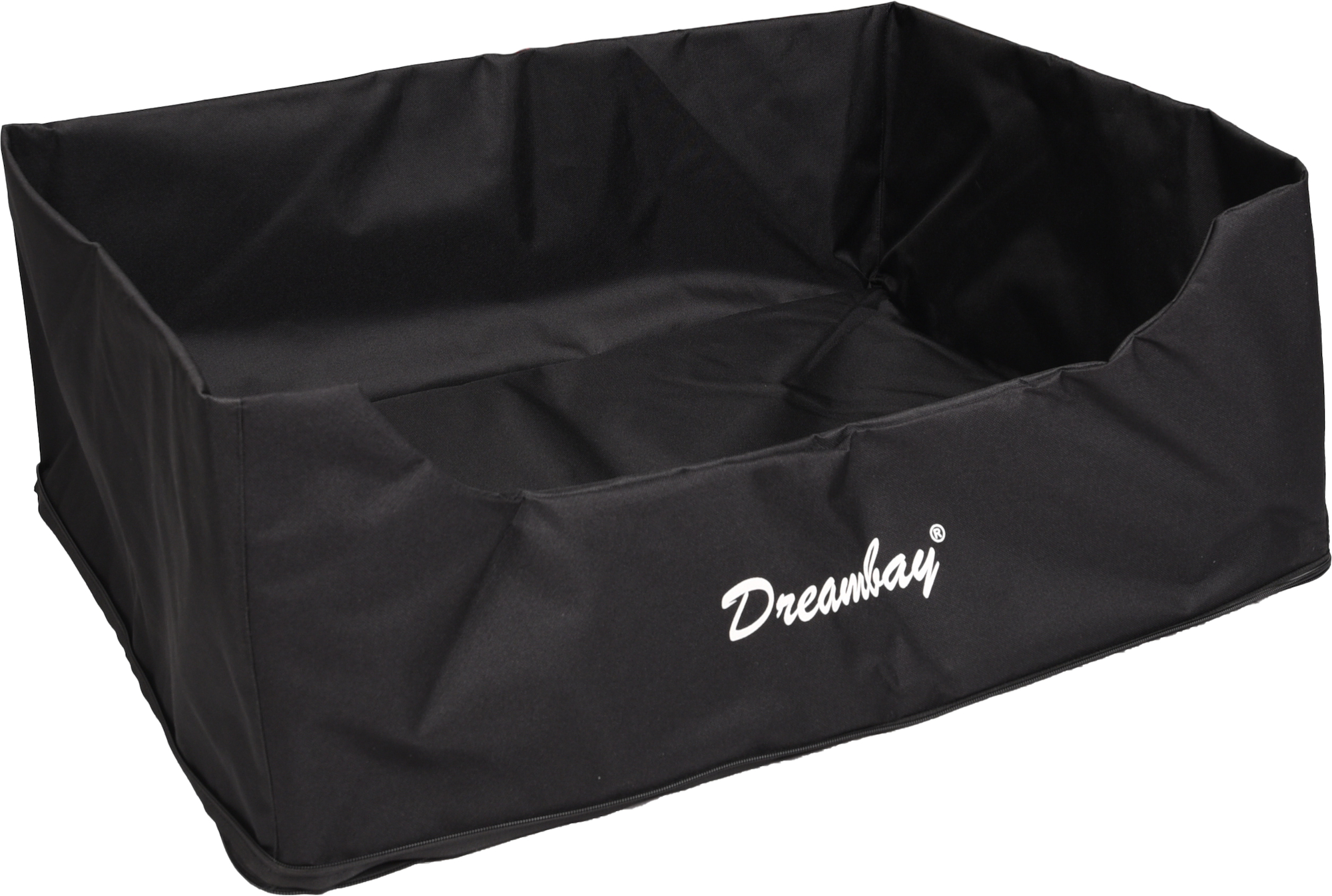 Flamingo Overtrek voor mand Dreambay® Rechthoekig Zwart