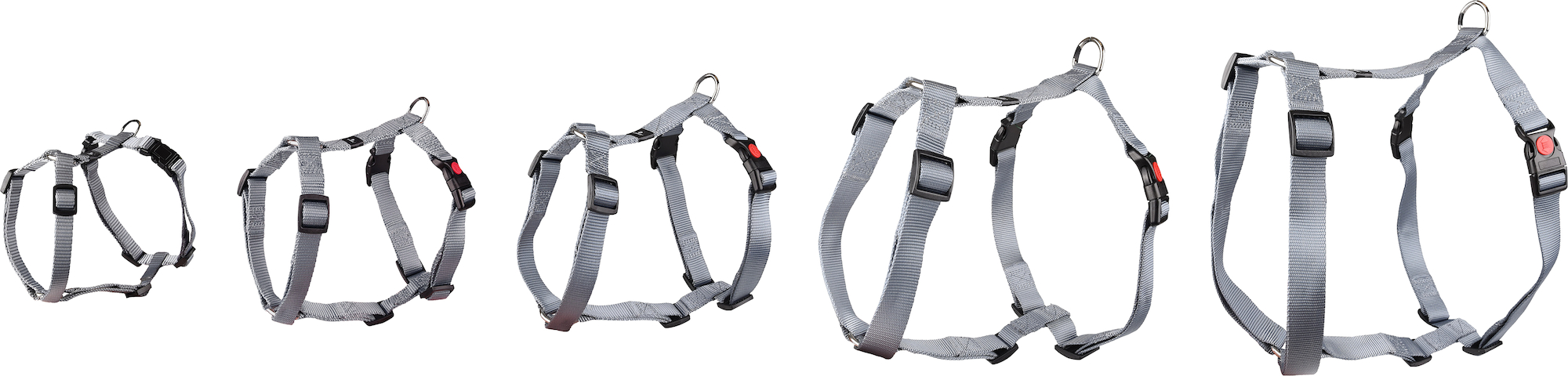 Flamingo Harness H-shape Ziggi Grey