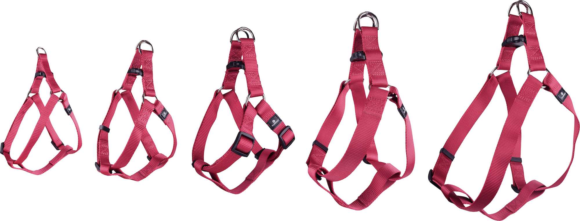 Flamingo Harness Step&Go Ziggi Cherry red