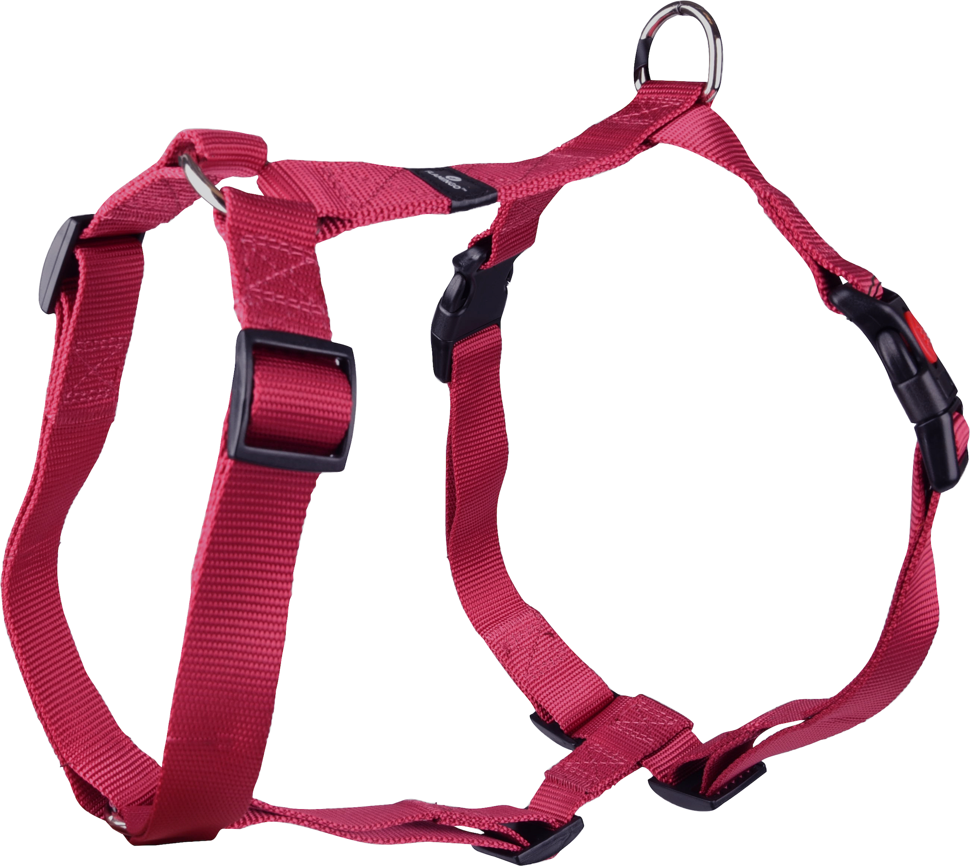 Flamingo Harness H-shape Ziggi Cherry red