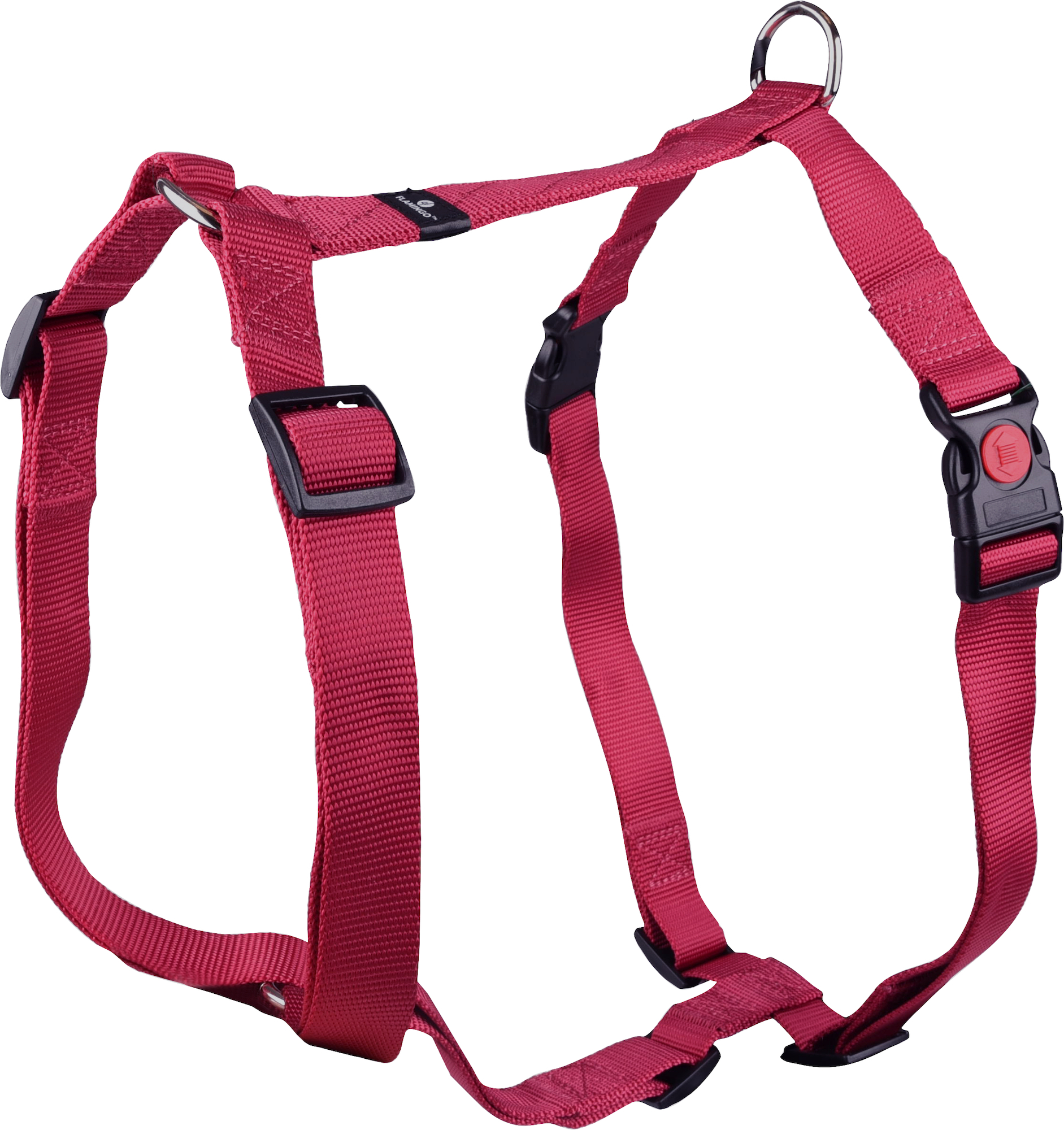 Flamingo Pettorina H-forma Ziggi Rosso ciliega