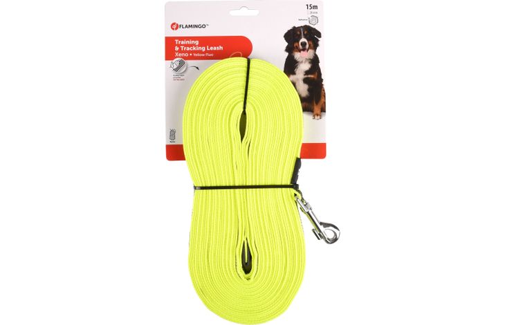 Flamingo Training and tracking leash Xeno Fluo yellow