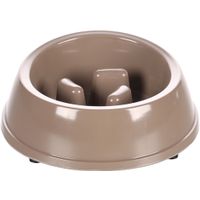 Flamingo Eetpot Slow feeder Mangi Rond Taupe