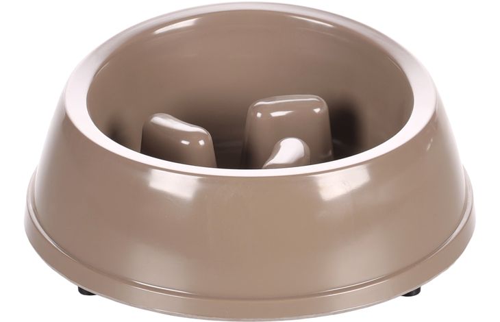 Flamingo Eetpot Slow feeder Mangi Rond Taupe