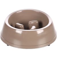 Flamingo Feeding bowl Slow feeder Mangi Round Taupe