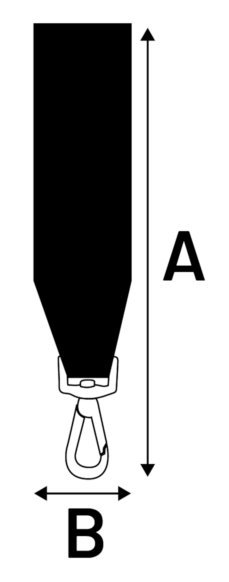 Flamingo Connector for car safety belt Fides Black