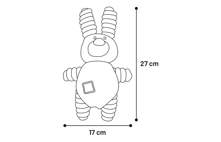 Flamingo Toy Small Dog Cub Rabbit Ikra Grey