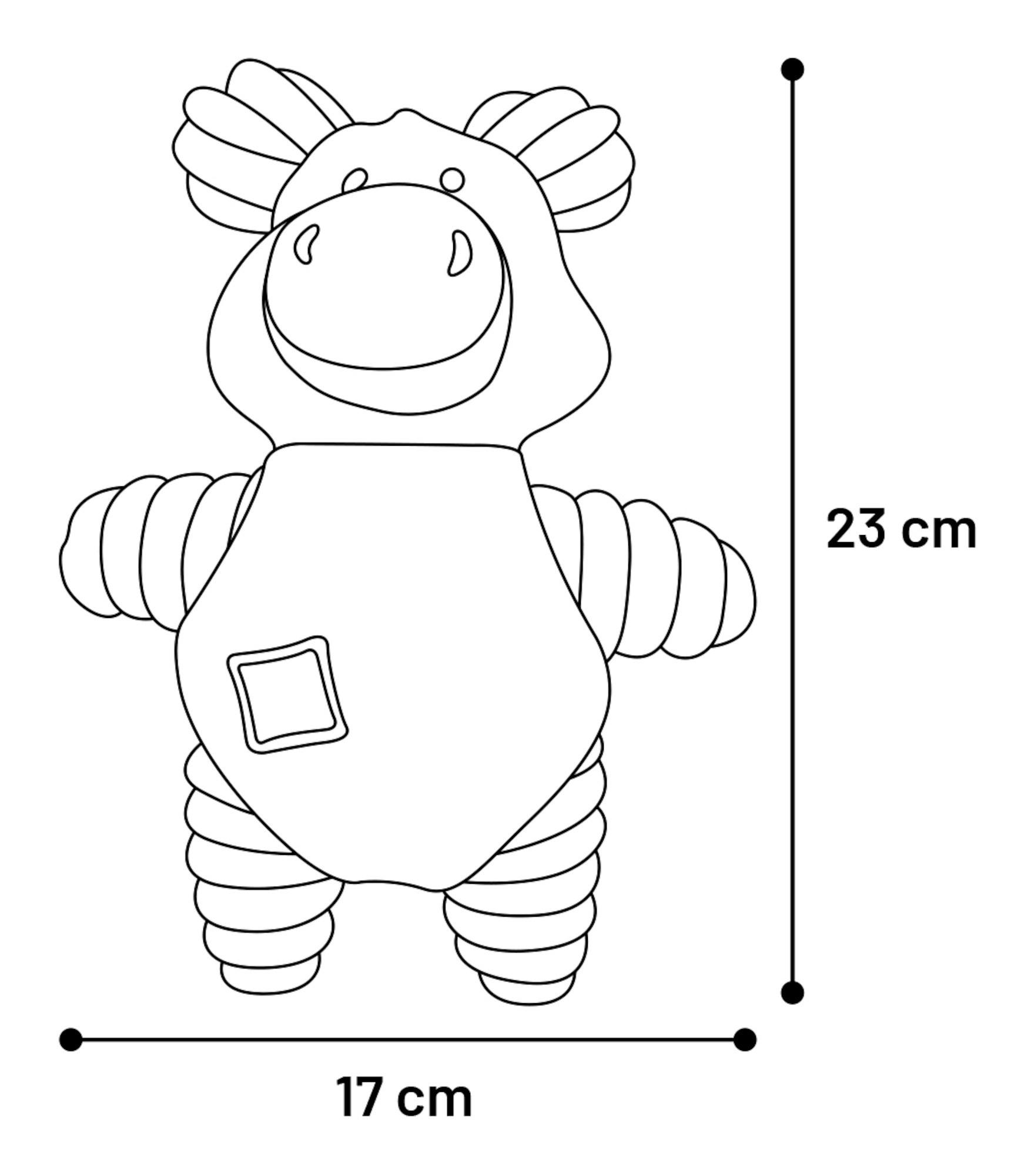 Flamingo Juguete Small Dog Cub Cerdo Ikra Rosa antigua