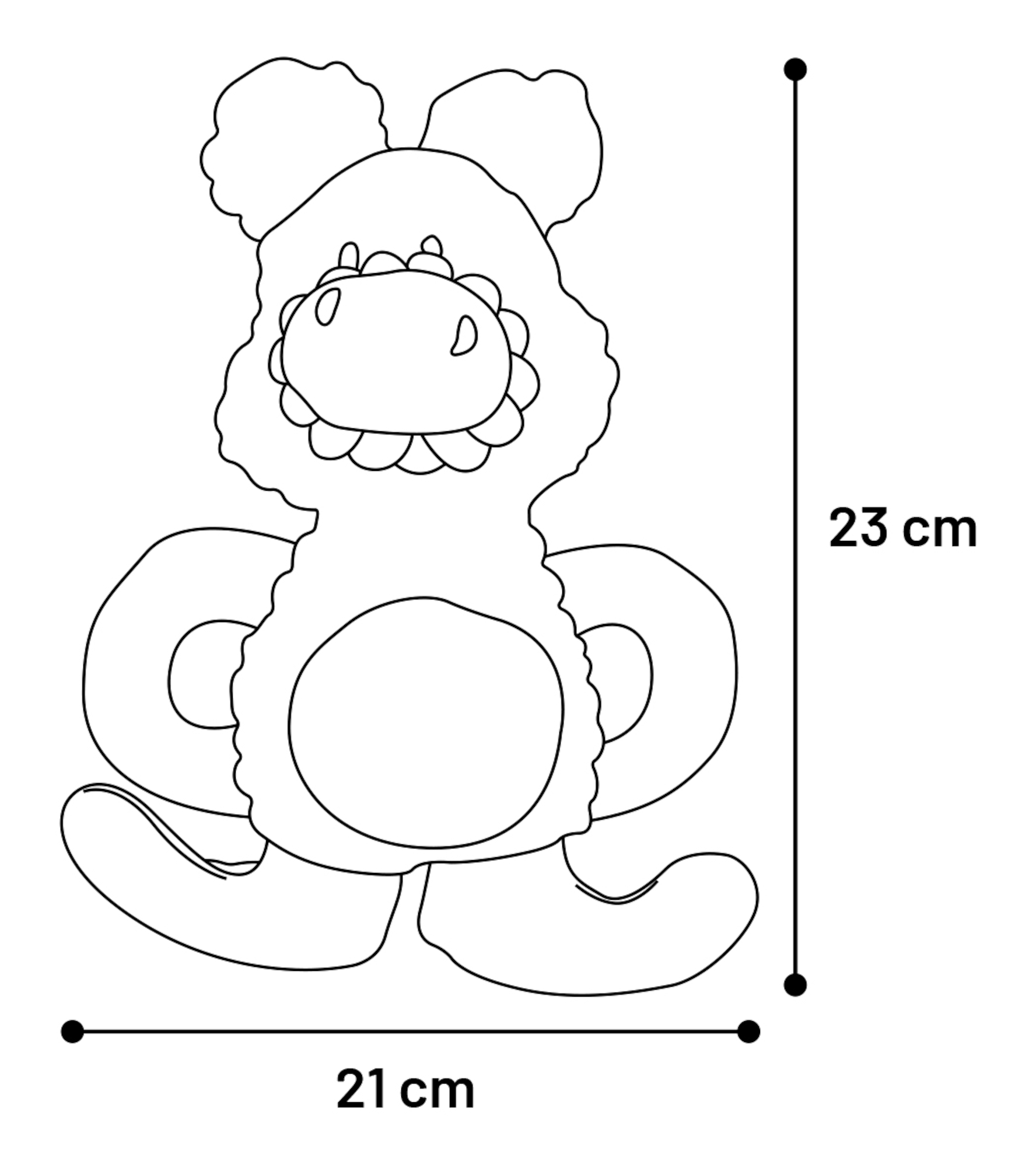 Flamingo Spielzeug Small Dog Cub Schwein Ilva Altrosa