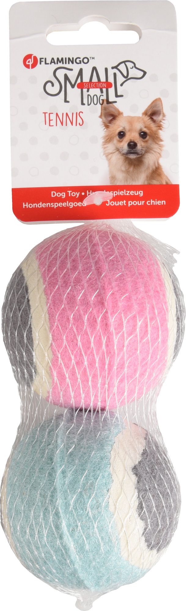 Flamingo Juguete Small Dog Cub Pelota de tenis Hifa Mezcla