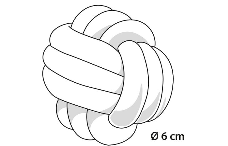 Flamingo Speelgoed Small Dog Cub Knoopbal Ivar Roze