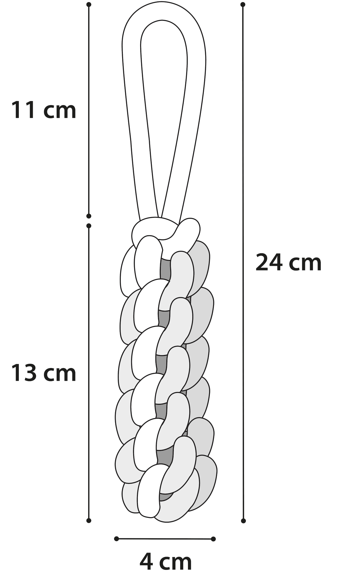 Flamingo Toy Small Dog Cub Tug rope & Stick Woven Ivar Turquoise