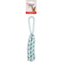 Flamingo Toy Small Dog Cub Tug rope & Stick Woven Ivar Turquoise