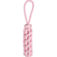 Flamingo Juguete Small Dog Cub Cuerda para tirar & Palo Tejido Ivar Rosa