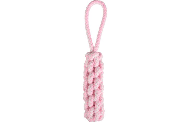 Flamingo Juguete Small Dog Cub Cuerda para tirar & Palo Tejido Ivar Rosa