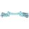 Jouet Small Dog Cub Cordon Izra avec 2 noeuds Turquoise