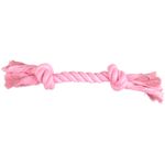 Toy Small Dog Cub Cord Izra with 2 knots Pink