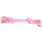 Jouet Small Dog Cub Cordon Izra avec 2 noeuds Rose