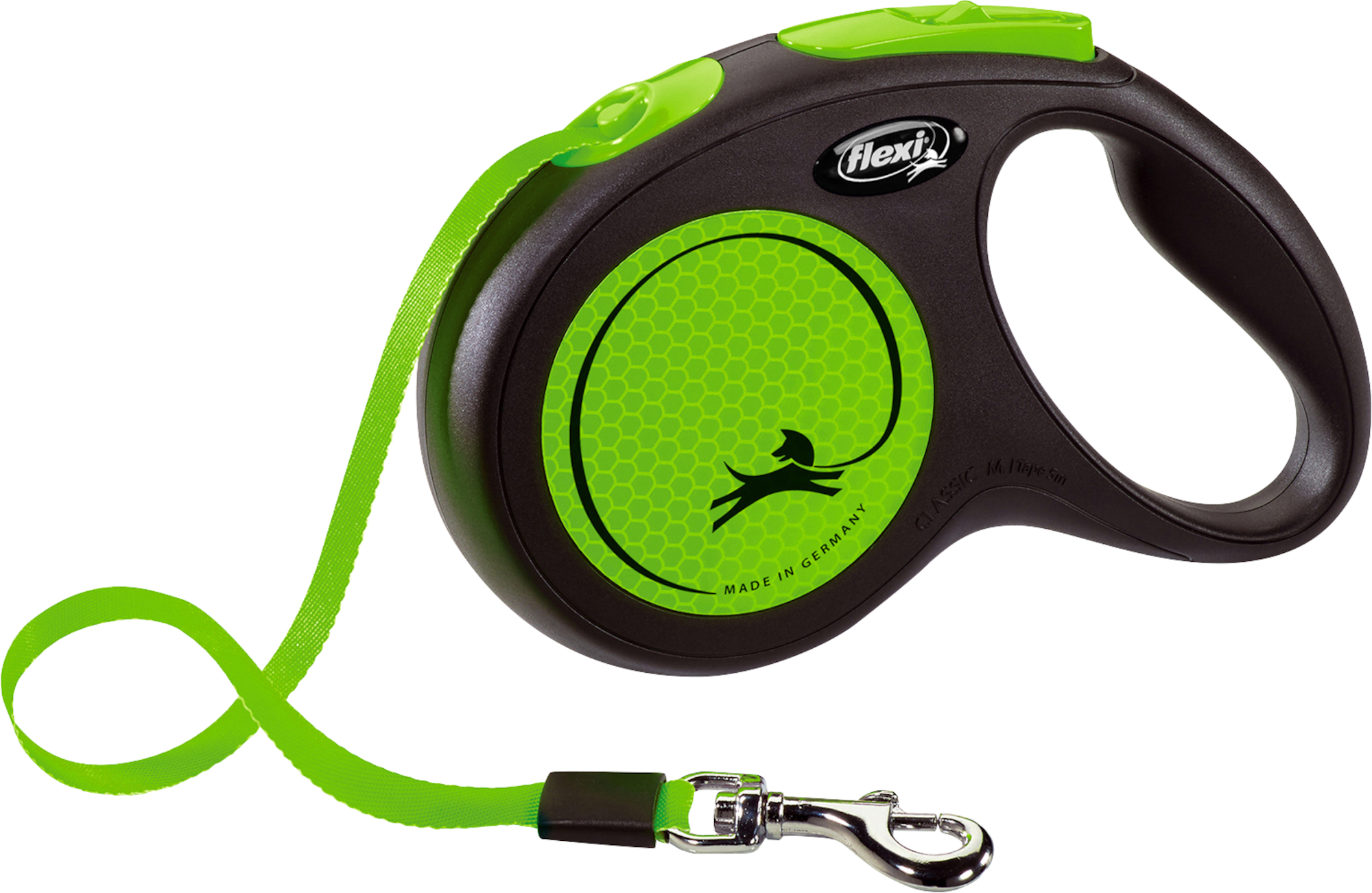 Flexi Retractable leash New Neon Tape Fluo green 520023