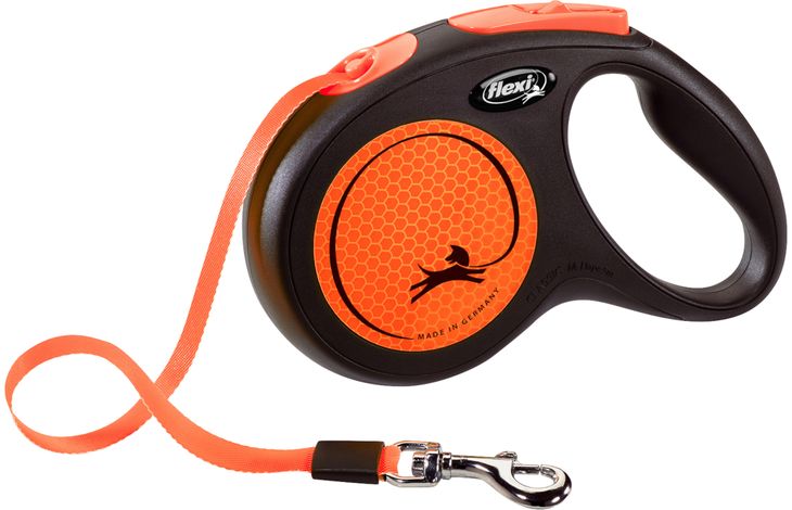 Flexi Retractable leash New Neon Tape Fluo orange, 520024