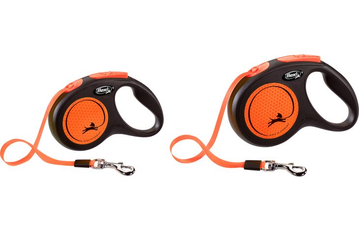 Flexi Retractable leash New Neon Tape Fluo orange, 520024