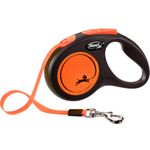 Flexi Retractable leash New Neon Tape Fluo orange