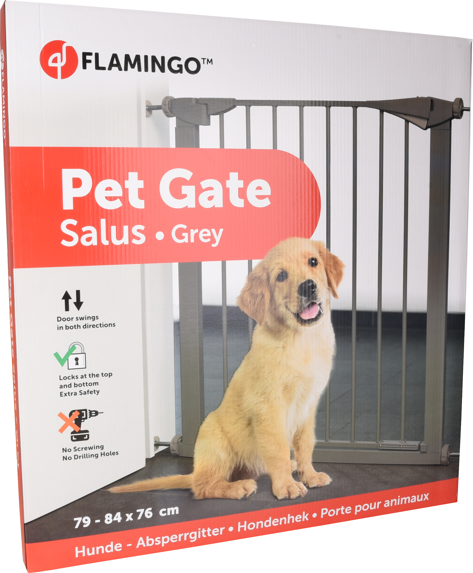 Flamingo Dog barrier Salus Grey