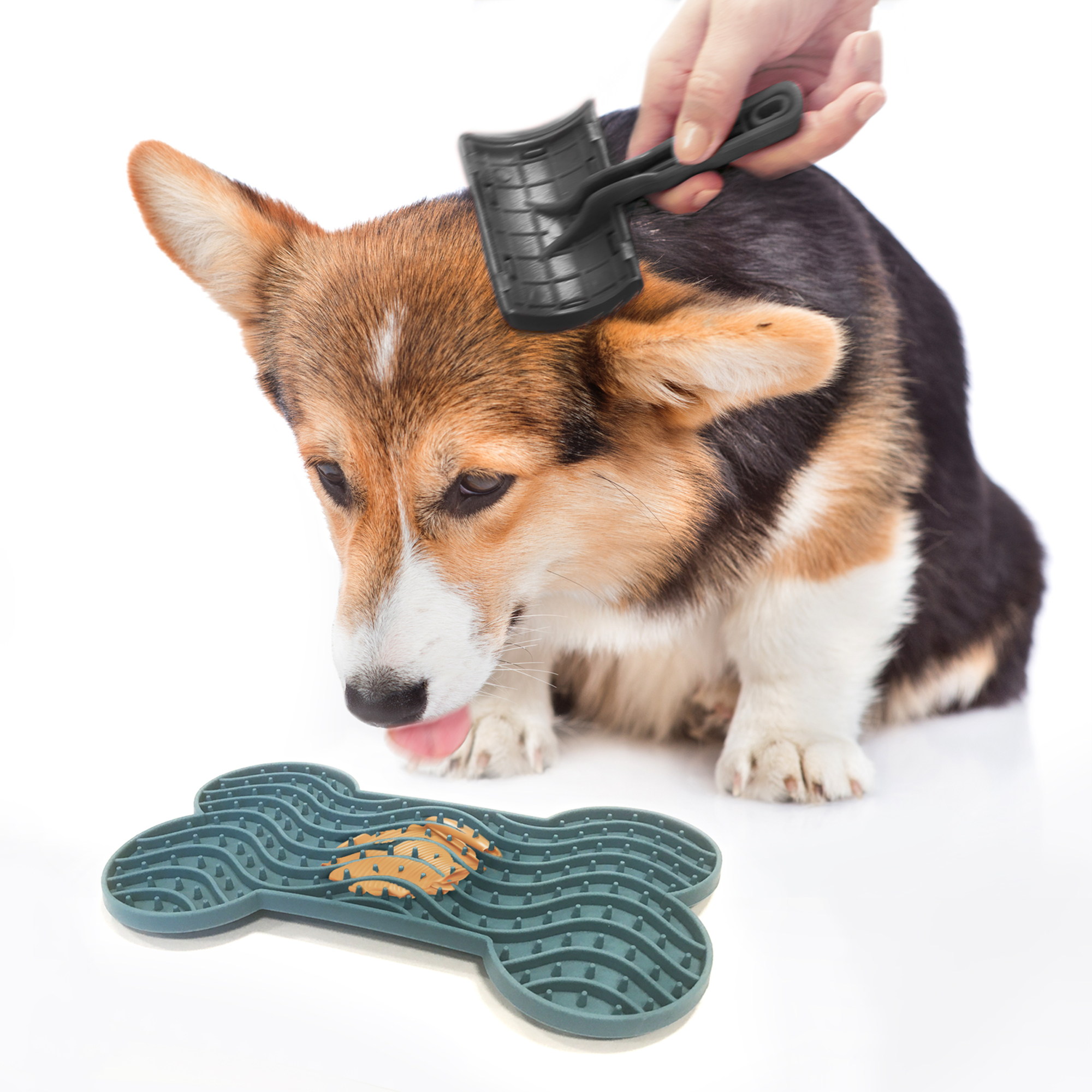 Flamingo Tappetino da leccare Yummee Petrolio