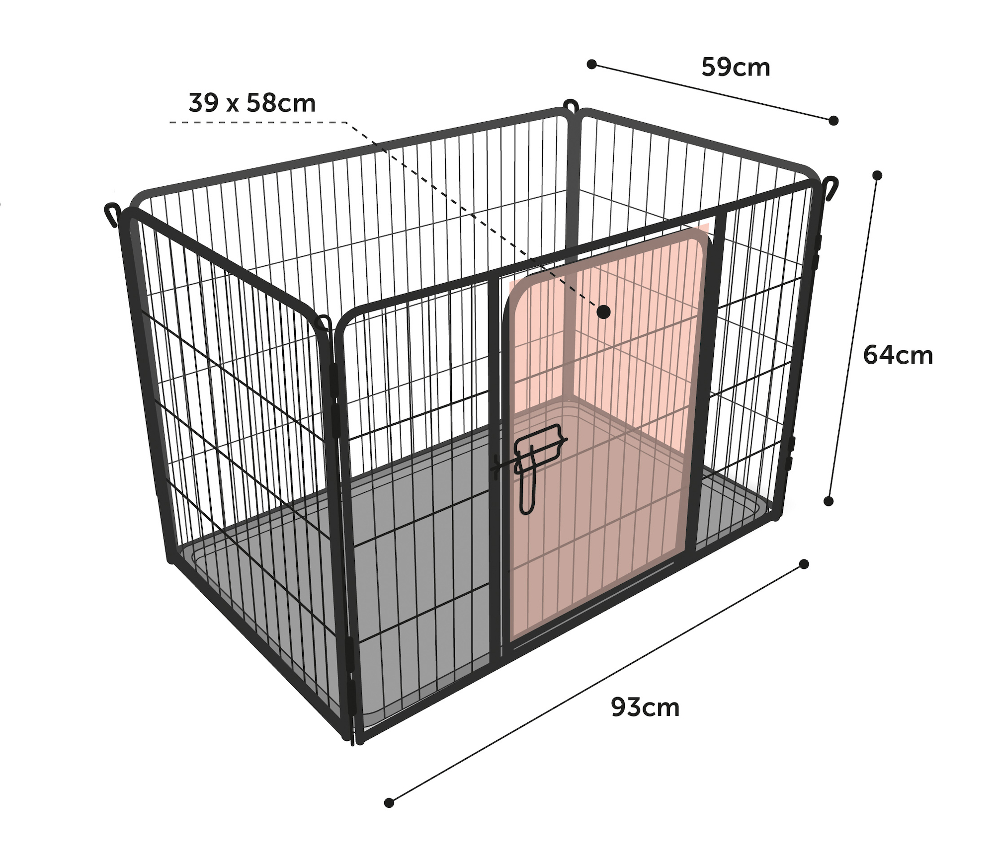 Flamingo Kennel Kazan Black