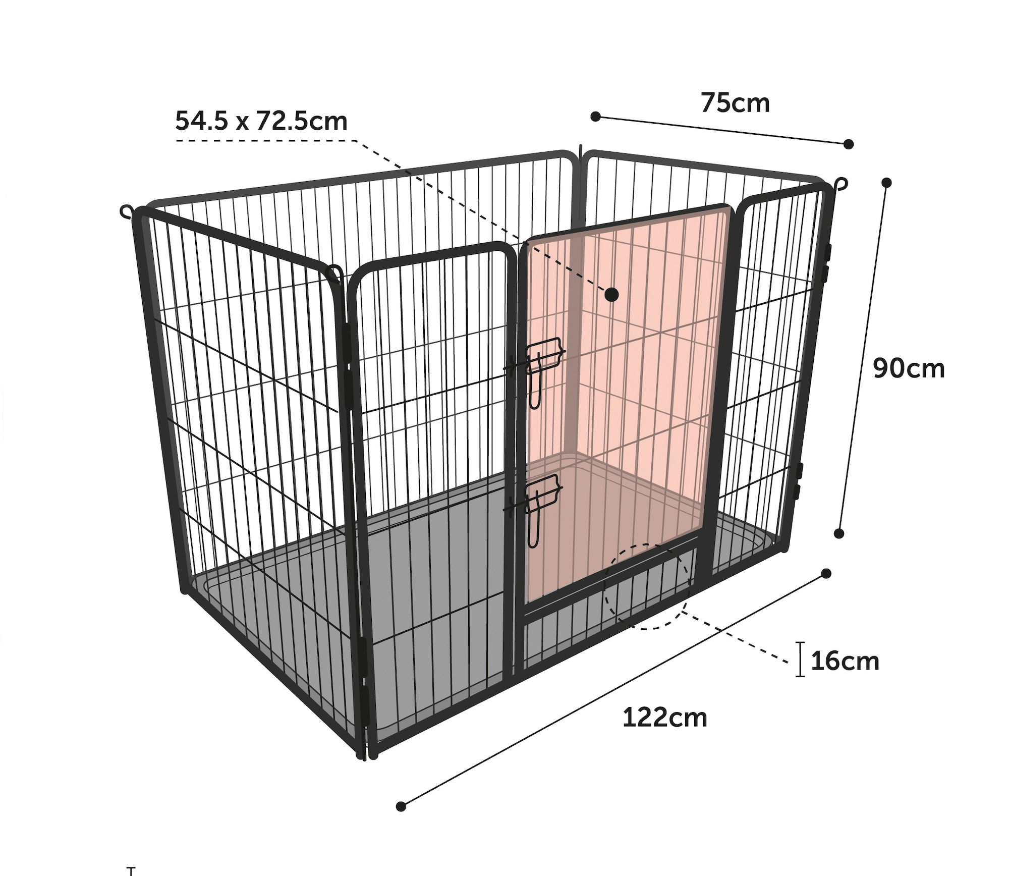 Flamingo Kennel Kazan Black