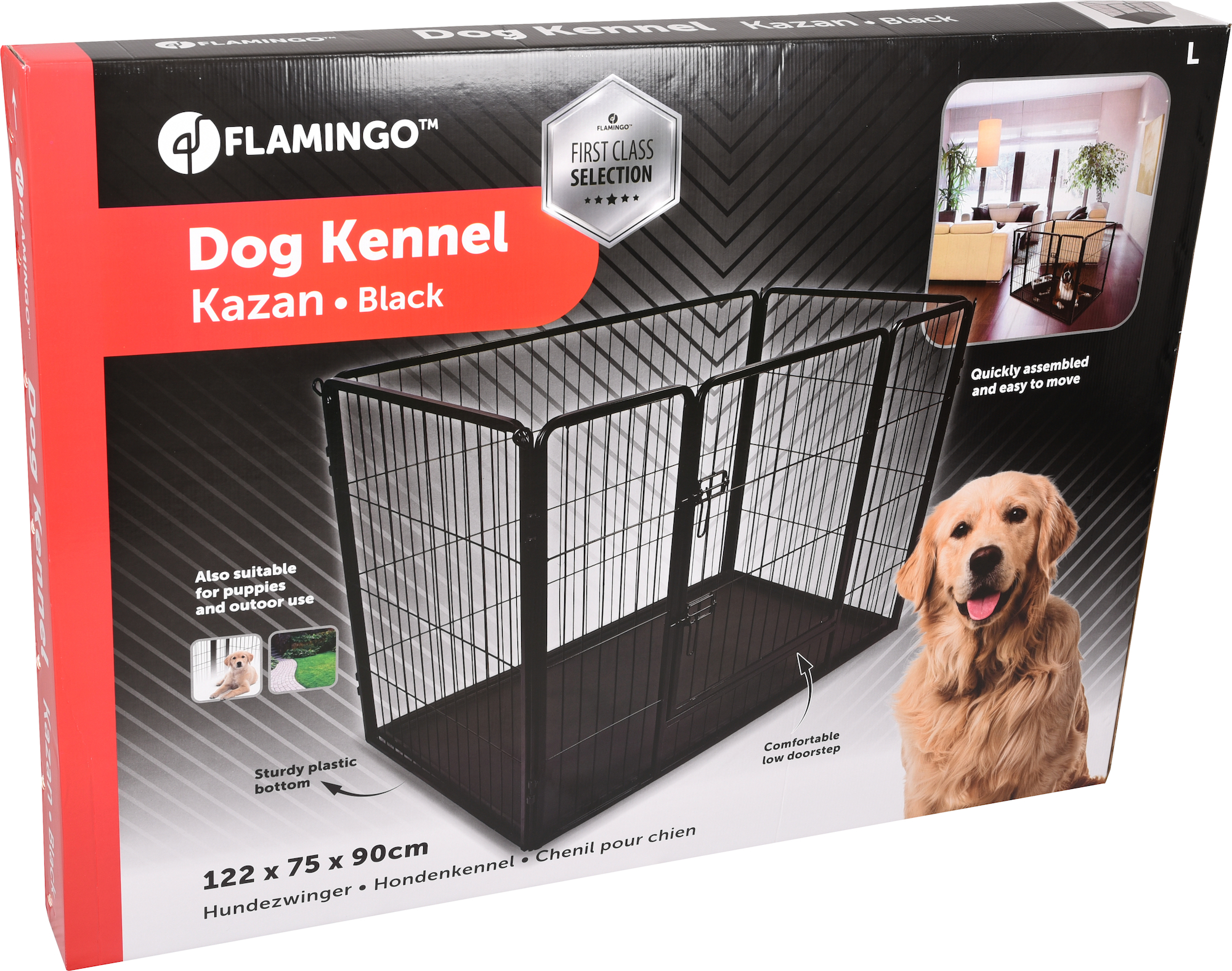 Flamingo Kennel Kazan Black