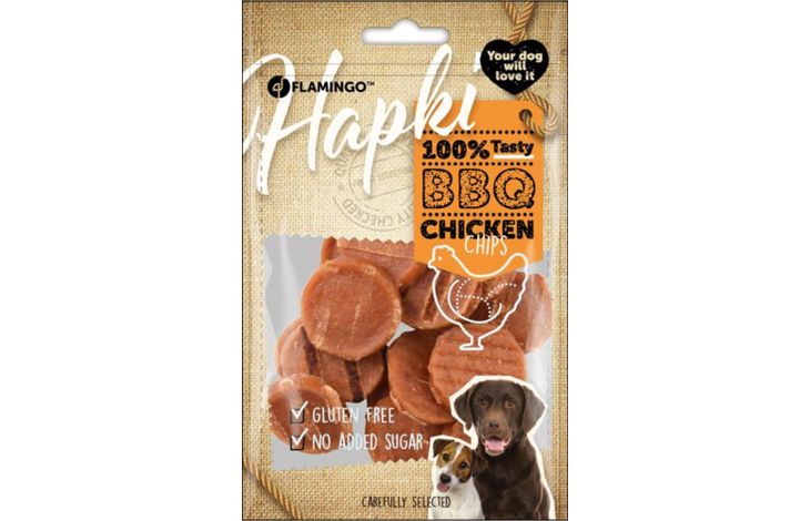 Flamingo Snacks Hapki Gegrillt Chips mit Huhn 