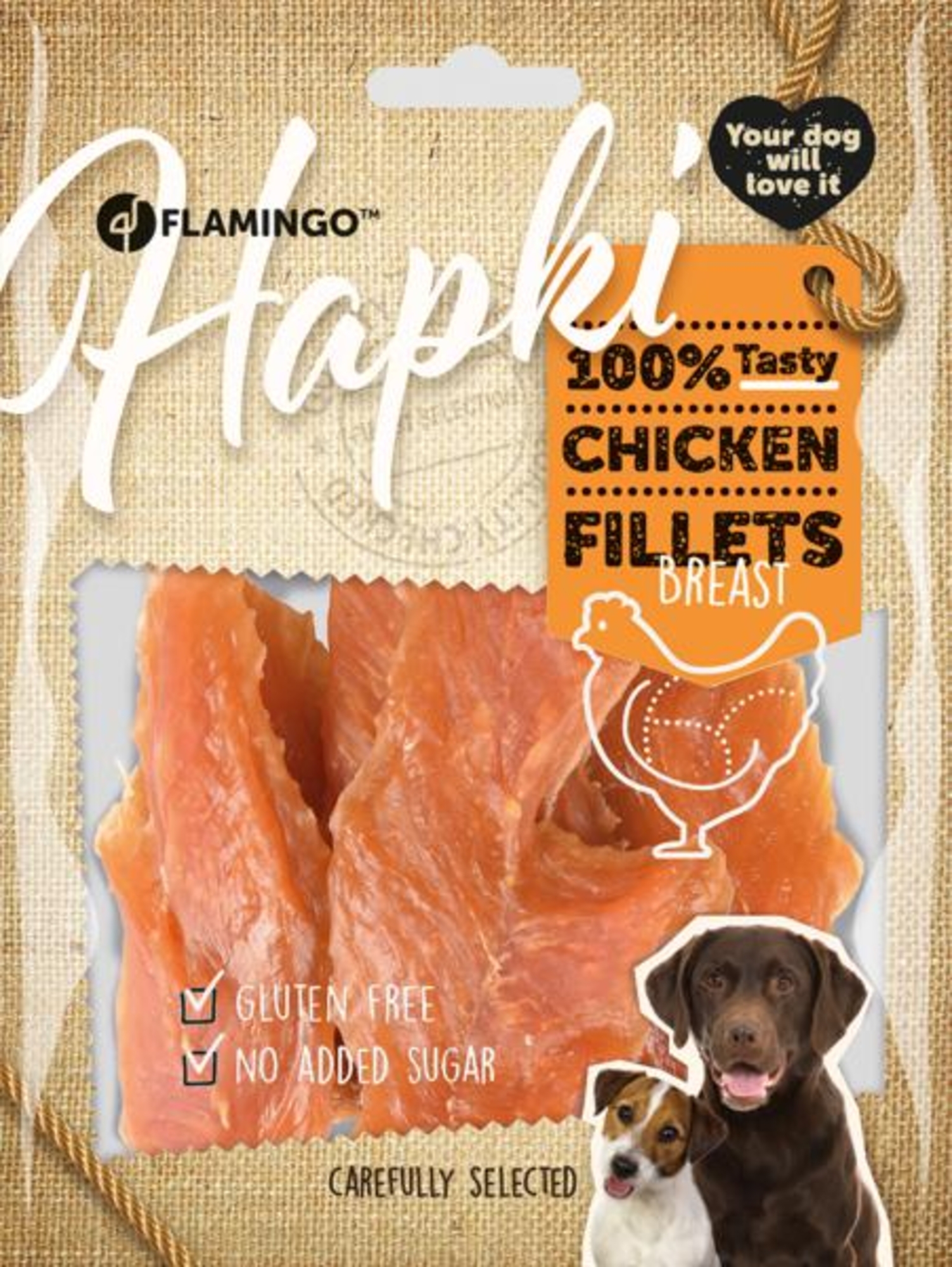 Flamingo Snack Hapki Gedroogde Filet met kip 