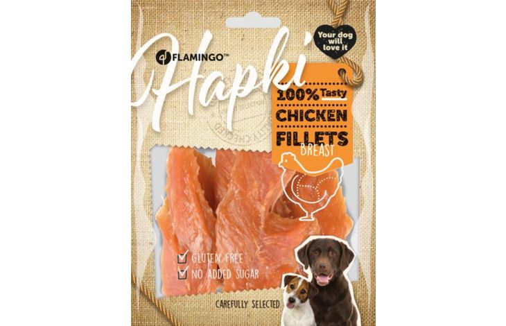 Flamingo Snack Hapki Gedroogde Filet met kip 