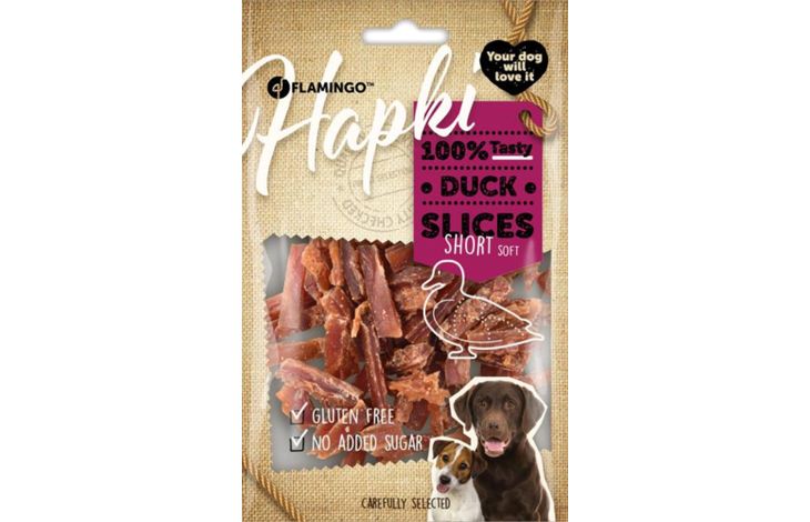 Flamingo Snacks Hapki Strips with duck 