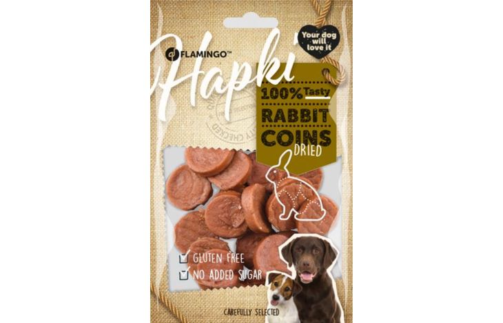 Flamingo Snacks Hapki Chips mit Kaninchen 