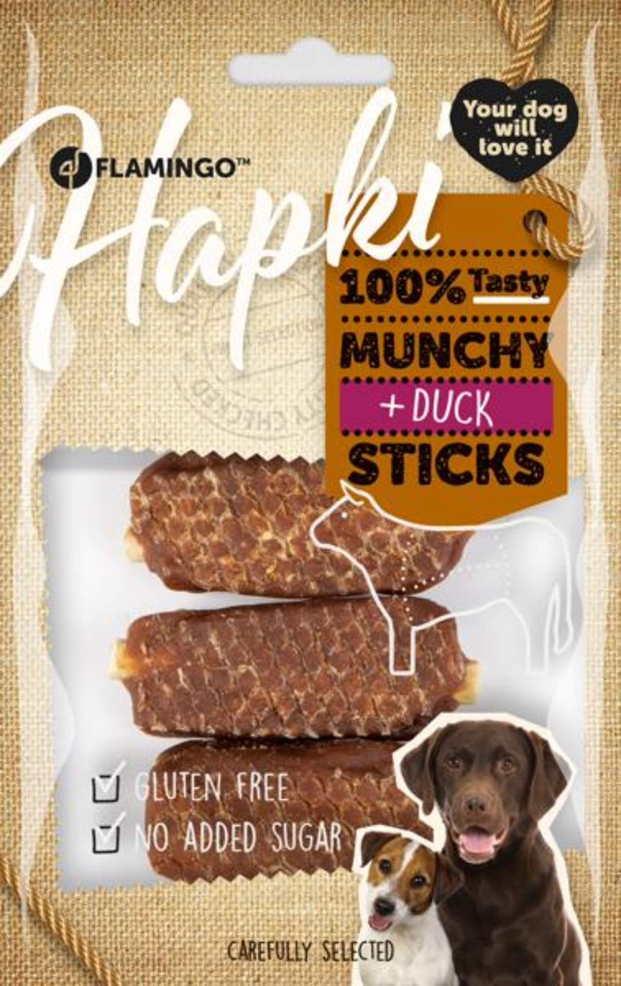 Flamingo Snack Hapki Staafjes met eend 