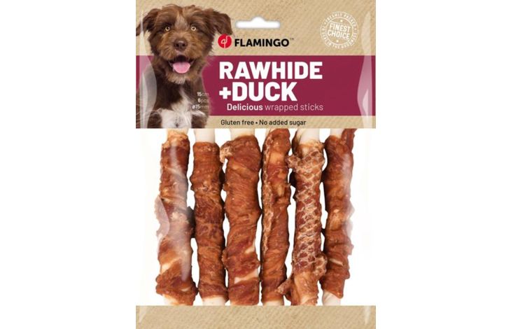 Flamingo Snacks R'Hide Stick  with duck 15cm 30gr / 6 pcs 180gr