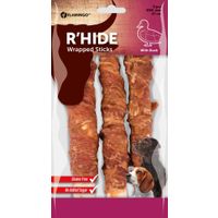 Flamingo Friandises R'Hide Bâton  avec canard 17cm 50-52gr / 3 pcs 155gr