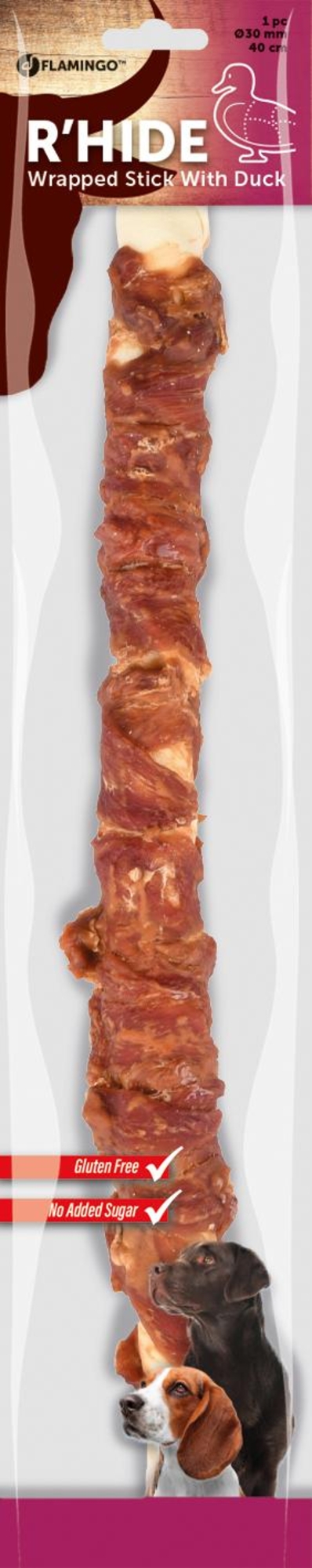 Flamingo Snacks R'Hide Stick  with duck 40cm 190gr
