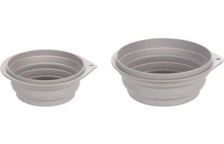 Flamingo Futter- und Trinknapf Falda Rund Grau