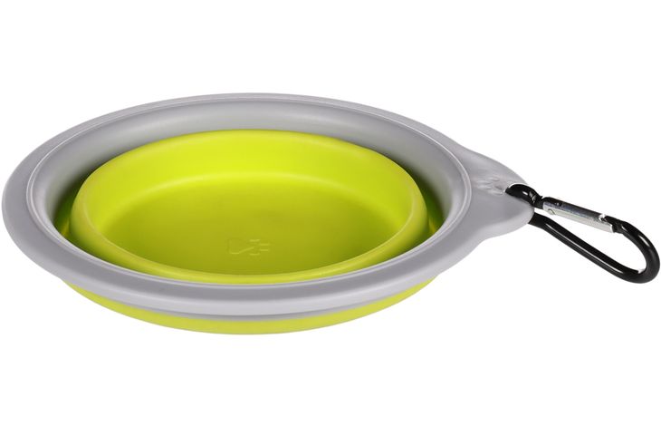 Flamingo Feeding and drinking bowl Bubo Round Green & Grey